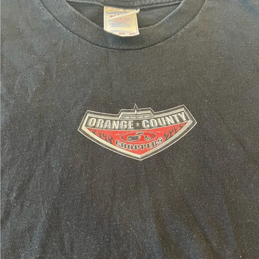 Vintage Orange County Choppers Tee Men’s 2XL Black Tennessee River Tag - Picture 3 of 6